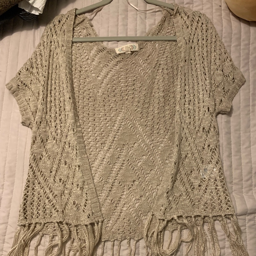 Never worn, just bought Pink rose cardigan